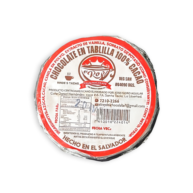 Chocolate en tablilla El Rey del Chocolate (5 tazas)